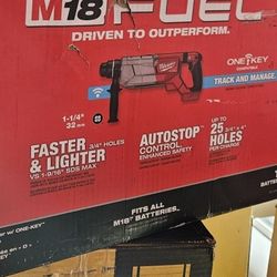 MILWAUKEE M18 FUEL BRUSHLESS SDS PLUS ONE KEY ROTARY HAMMER TOOL ONLY NEW 