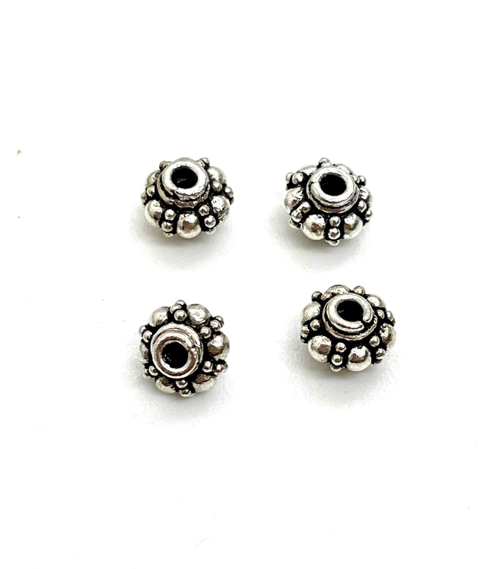 Lot Of 4 Bali Sterling Beads