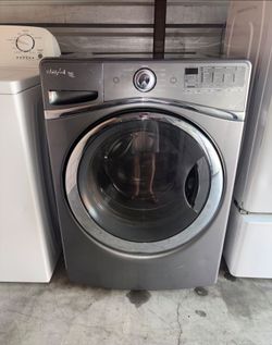 Gray Whirlpool Washer