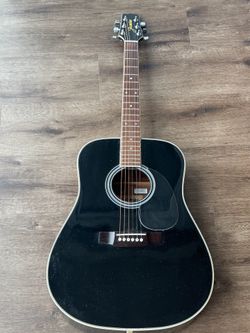 Jasmine by Takamine S41 Black Dreadnought Acoustic Guitar - Chris Hager Estate G