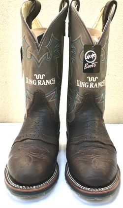 King ranch shop work boots