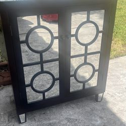 Designer Mirrored Cabinet 40x14x36 