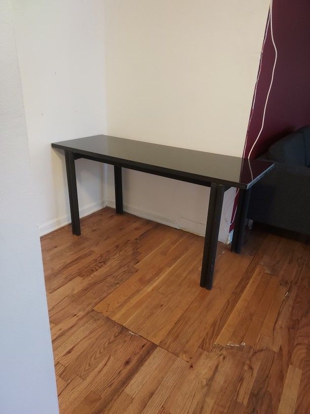 Granite Hall Way Table With Metal Base. $200