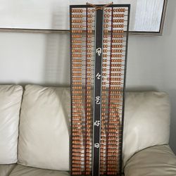 RARE Special LARGE antique Sculpture Art China Chinese Wood'en 532 Bead Abacus