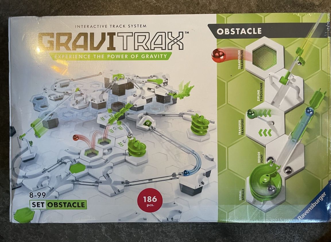 Ravensburger GraviTrax Obstacle Course Set - Marble Run & STEM Toy 186 pcs