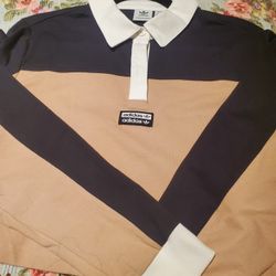 Womens Adidas Cropped Polo