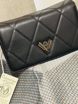NEW Valentino Orlandi Midsize "V" Crossbody Bag