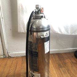 Empty Fire Extinguisher Silver Unpressurized Badger Brand