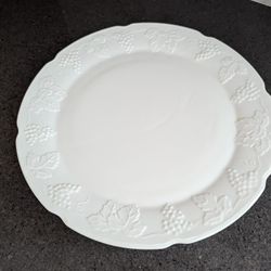 Colony Harvest Milk Glass 14" Diameter Platter