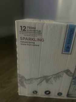 ICELANDIC SPARKLING WATER GLASS BOTTLES BRAND NEW UNOPENED!