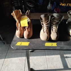 New Military Boots sizes 9 EW