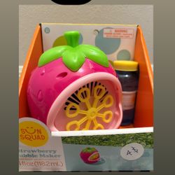 New Kids Strawberry Bubble Machine