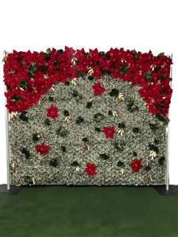 Poinsettia Flower Wall (Rent)