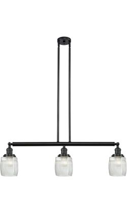 Innovations 213-BK-G302-LED LED Island Pendant from Franklin Restoration Collection