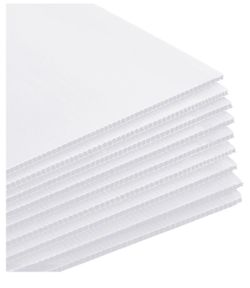 New 6 Pcs Corrugated Poster Board 24 x 48 in, 4 mm Plastic Sheet, White
Waterproof Corrugated Plastic Bulk Blank Yard Sign, Garage Sale Display, Estat