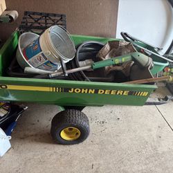john deere lawn mower trailer cart 
