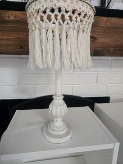 Boho nightstand lamp