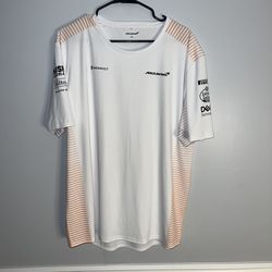 McLaren F1 Team Jersey Shirt Mens XXL White Orange