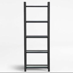 Crate And Barrel Pilsen Book Shelf Graphite Pair For $600. Dimensions In Second Photo