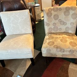 Cute living room, not dining chair-. The tan yellowish ($20) one only as has a tear on one side and dust from being in storage.   Just helping a frien