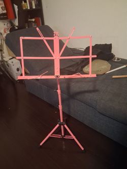 Portable Pink Music Stand