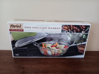 Parini stainless steel grilling basket