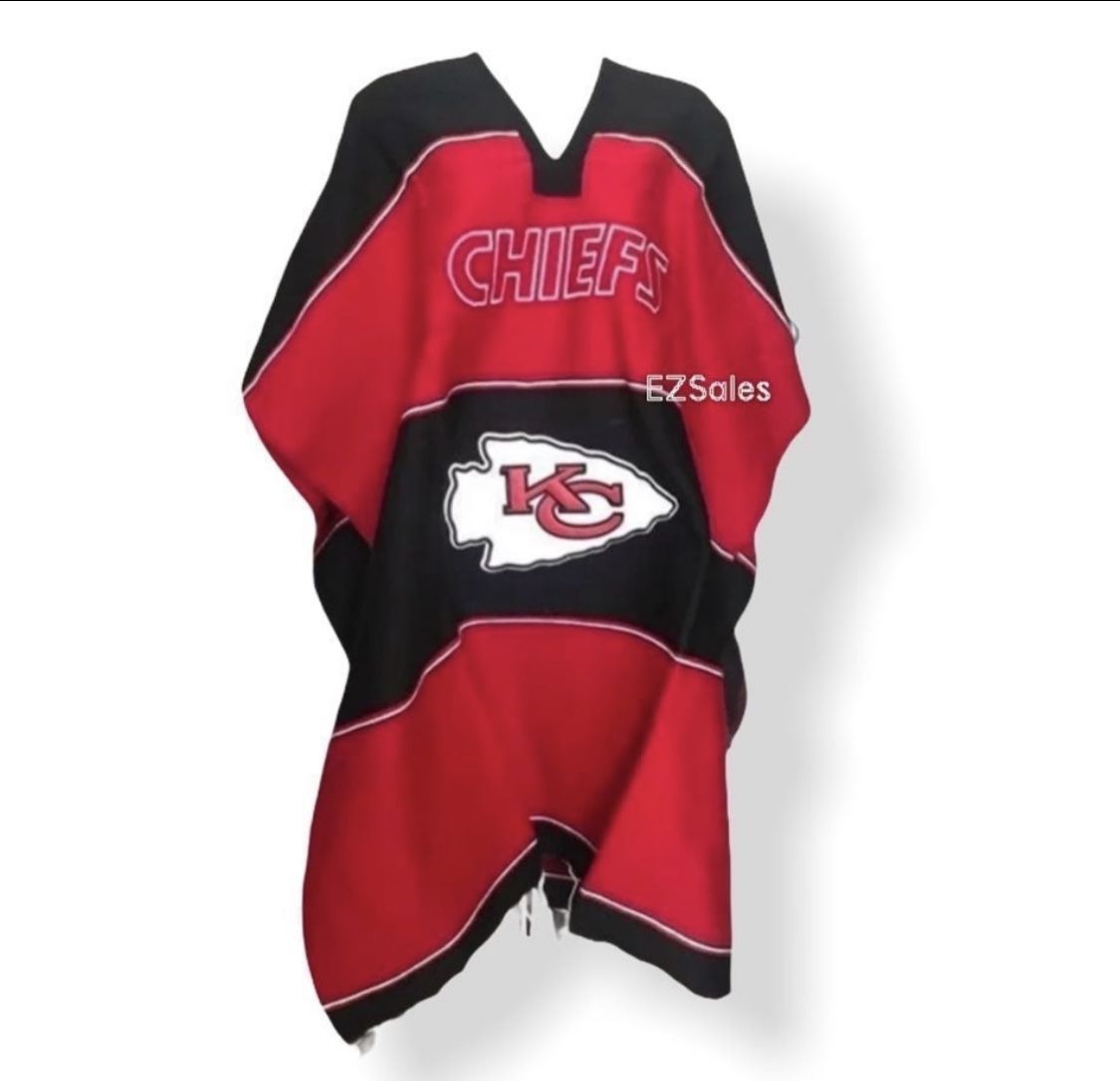 Kansas City Chiefs Embroidered Poncho