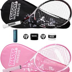 2Pcs Tennis Rackets With 3 Balls for Adults