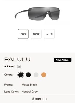 Maui Jim Grey Palulu Sunglasses