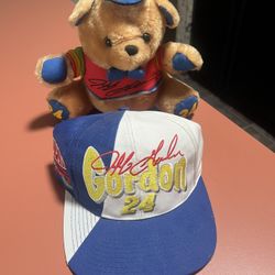 Jeff Gordon #24 Hat And Bear