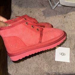 UGG Neumel Boots – Cherry Red Suede, Women’s Size 7