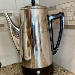 Like New Presto 02811 Stainless Steel Electric Coffee Percolator Large- 12-Cups, Easy-Pour Spout, Stay-Cool Handle, Make 2-12 Cups