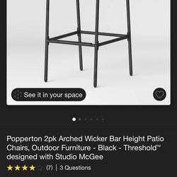 Target Threshold Popperton Bar Stools