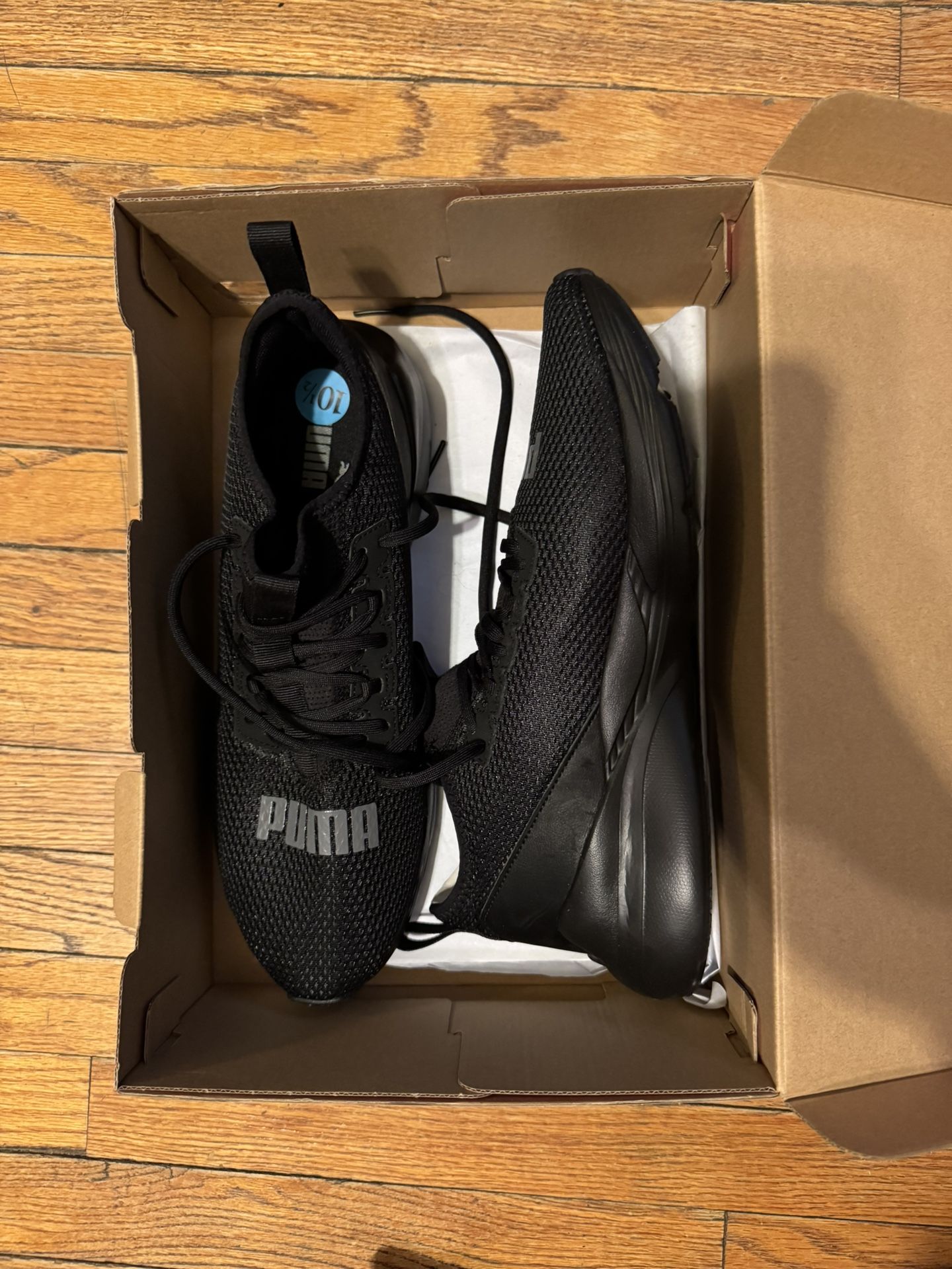 PUMA - Cell Vive Bright Black Silver Logo Men’s Running Sneakers