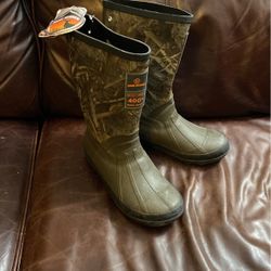 Boys Rain Boots Size 6 Neoprene And Rubber Material 