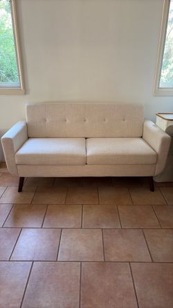 65" W Loveseat Sofa, Mid Century Modern Decor Love Seat Couches for Living Room