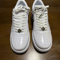 A Bathing Ape, Bape Sta, White Black, Size 9