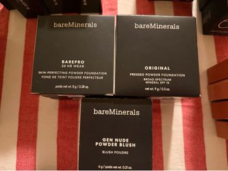 bareMinerals BarePro, Original Foundation, and Gen Nude Blush