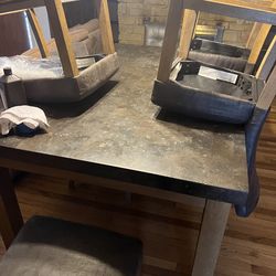 Table and 4 chairs