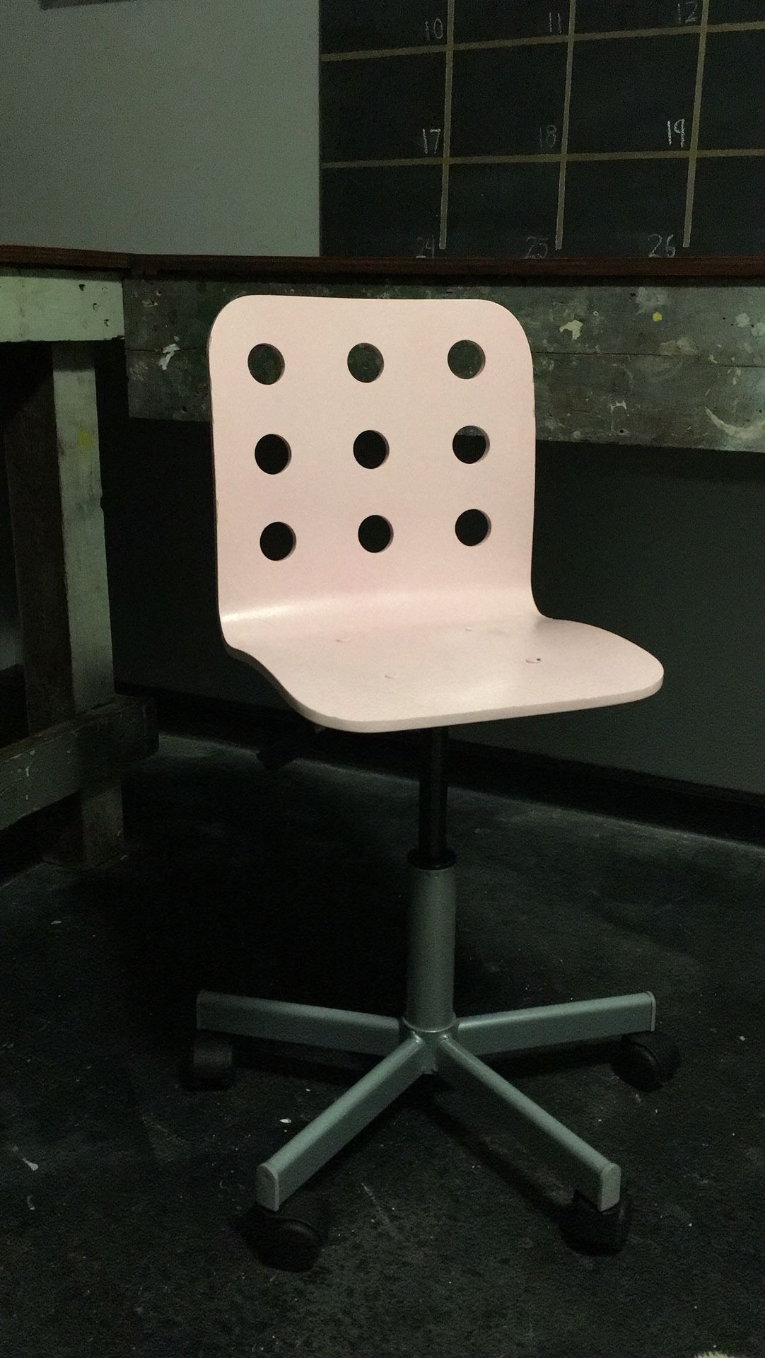 Child’s Pink Swivel Chair