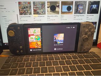 Nintendo switch oled with new joy con  and legend of Zelda botw