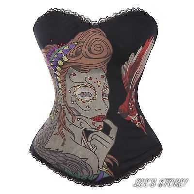 Womens Cosplay Waist Trainer Slimming Corset Sz. M.