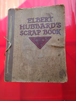 Rare Elbert Hubbard's 1923 Scrapebook with Misprint