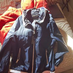Guess Denim Rain Coat Sz XL