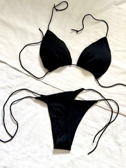 Black String Bikini Set