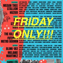 LOLLAPALOOZA 2024 FRIDAY ONLY WRISTBANDS PICK UP DAY OF FESTIVAL FRIDAY  AFTER 5pm