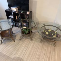 Coffee Table And 2 End Tables