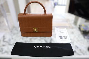 Chanel Brown Caviar Mademoiselle Handbag (Local Pick-up Only)