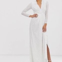 ASOS Sequins Wrap Dress