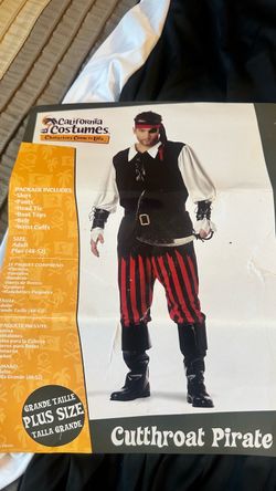 Men’s Plus Size Pirate Costume